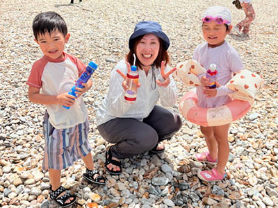 遠足（湖水浴）